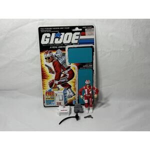 GI Joe Lifeline Vintage Action Figure 100% Complete 36 Card Back 1986 Hasbro